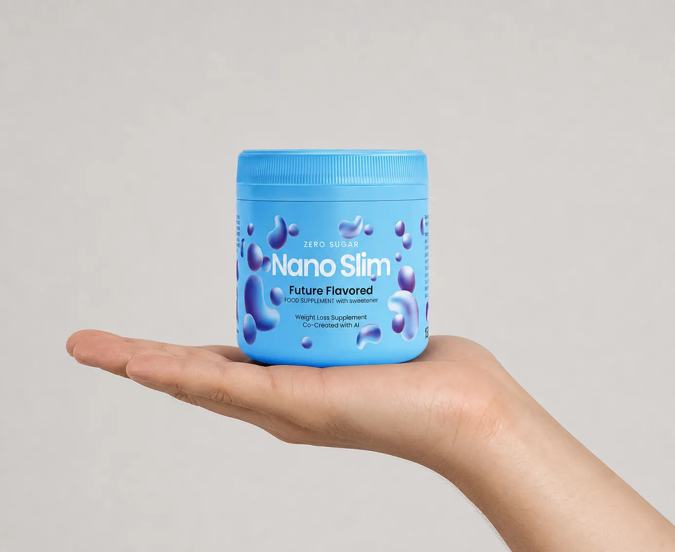 Nano Slim — el envase en la mano