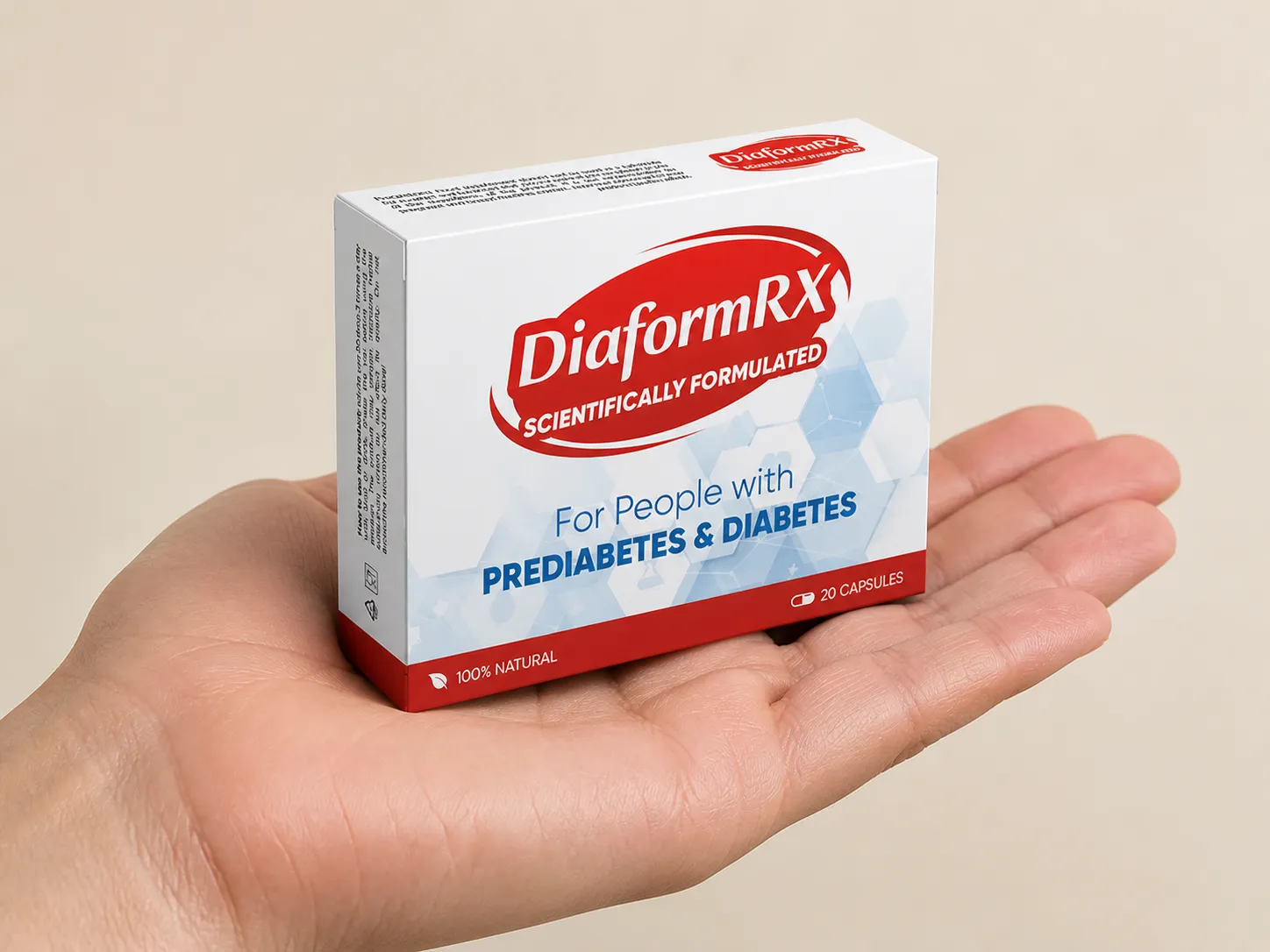 DiaformRX — el envase en la mano