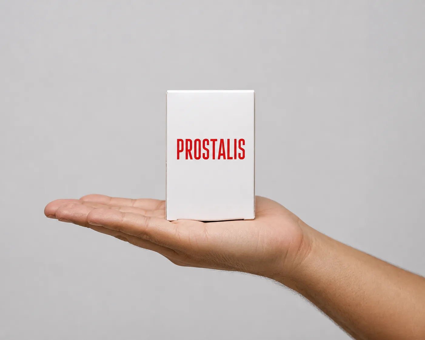 Prostalis — el envase en la mano