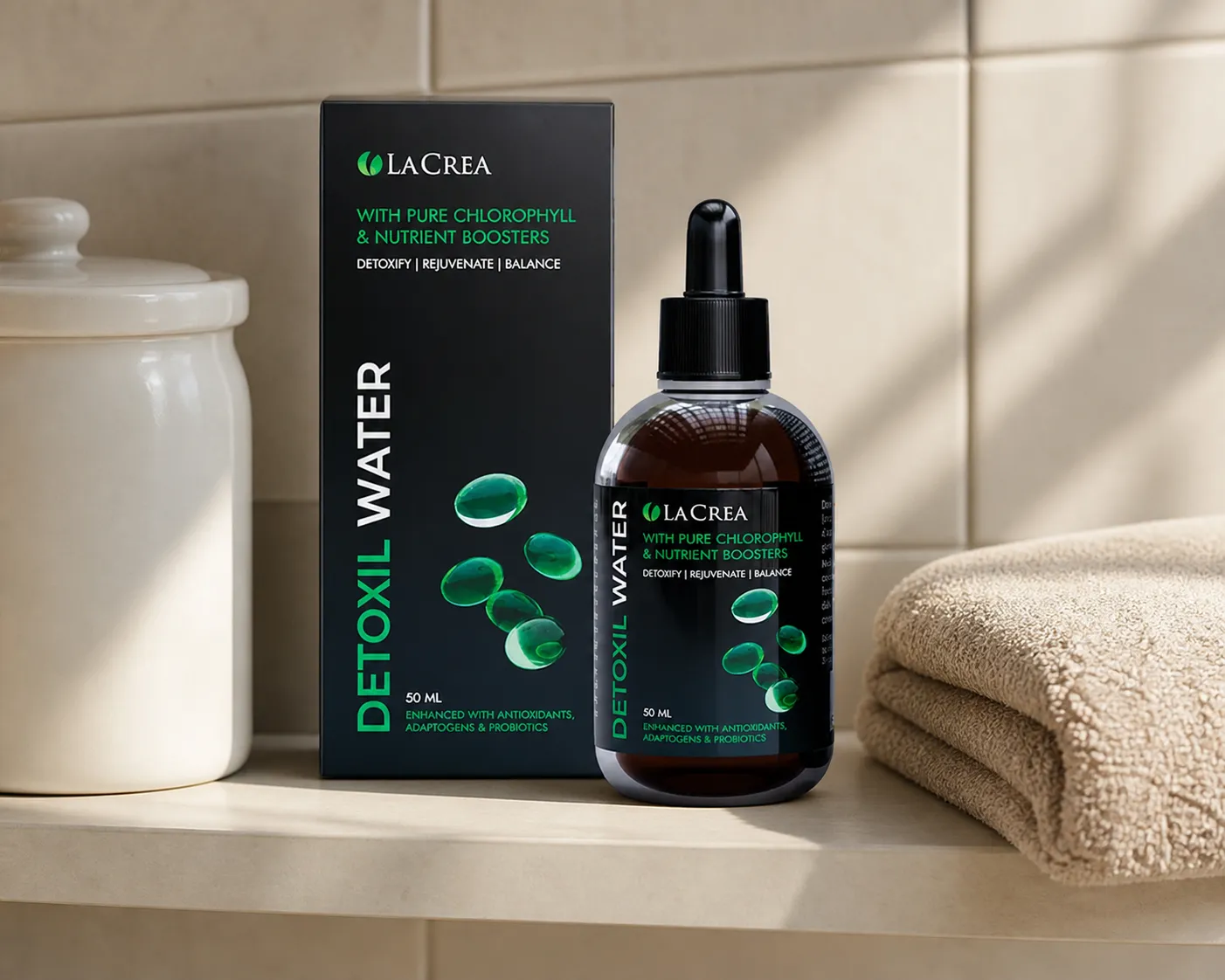 Detoxil Water Liver — el envase en el día a día
