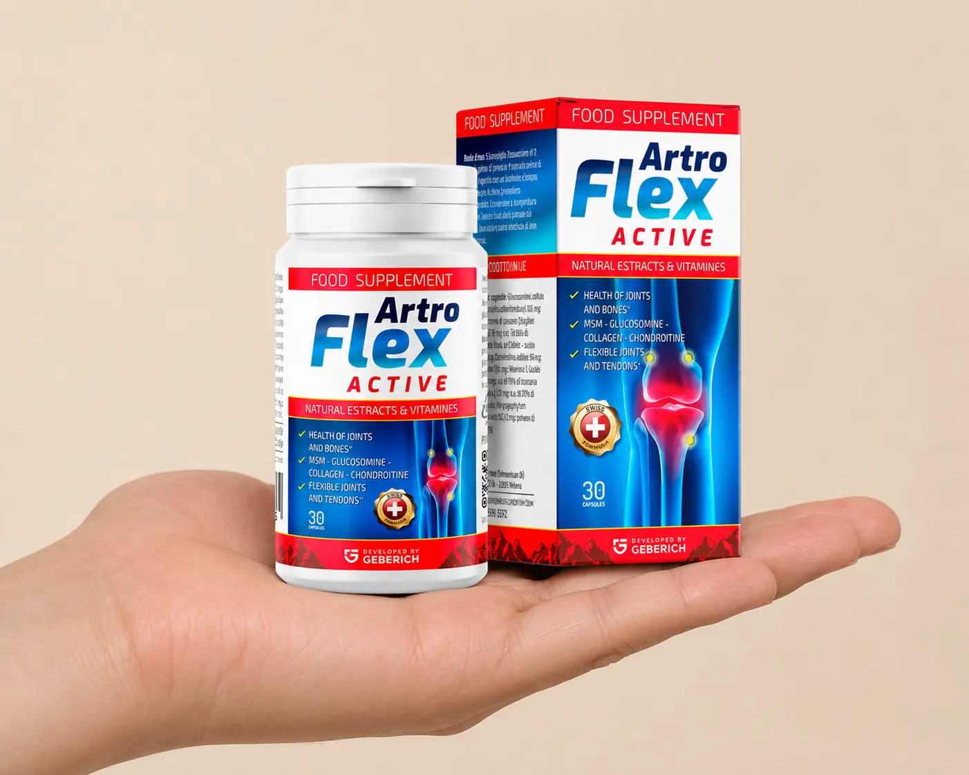 ArtroFlex Active — el envase en la mano