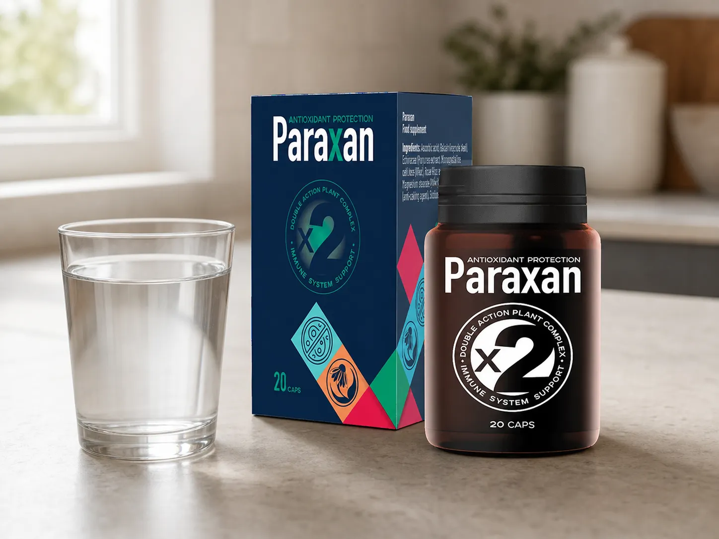 Paraxan — el envase en el día a día