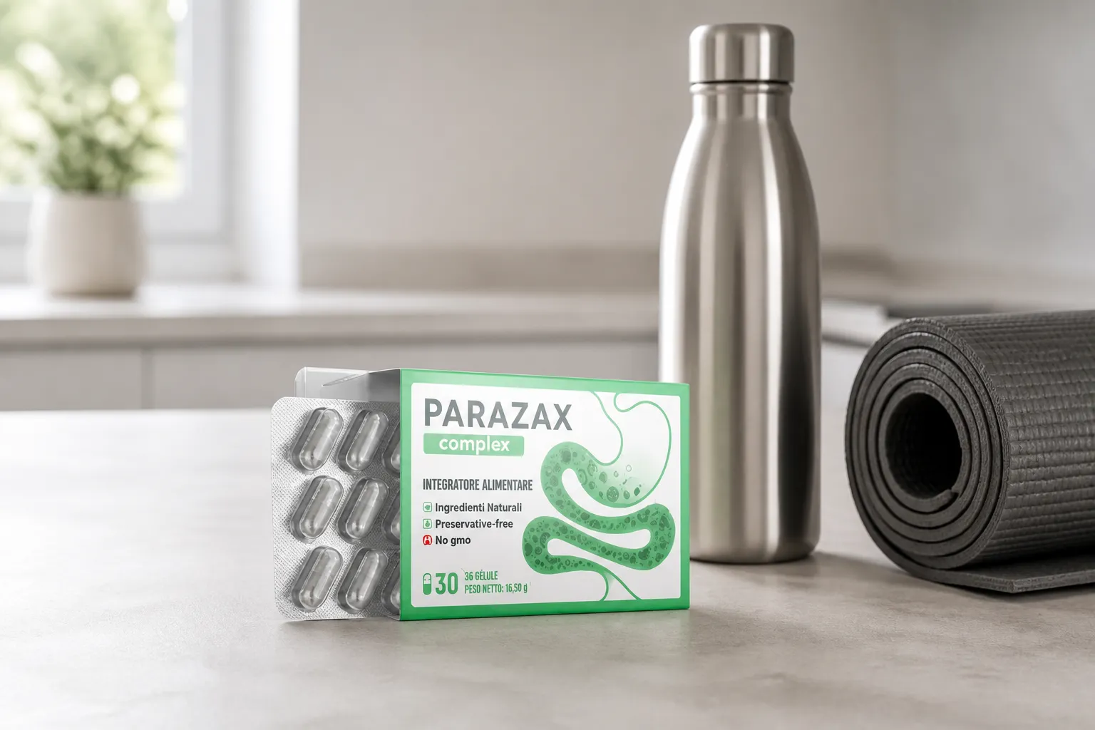 Parazax Complex — el envase en el día a día