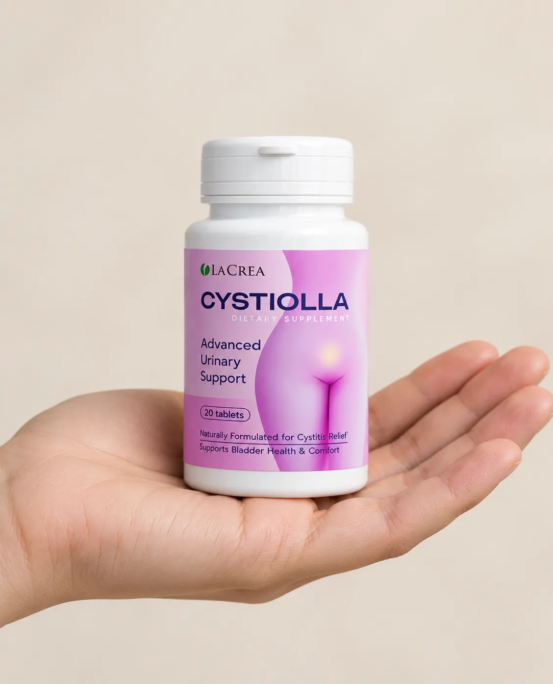 Cystiolla — el envase en la mano