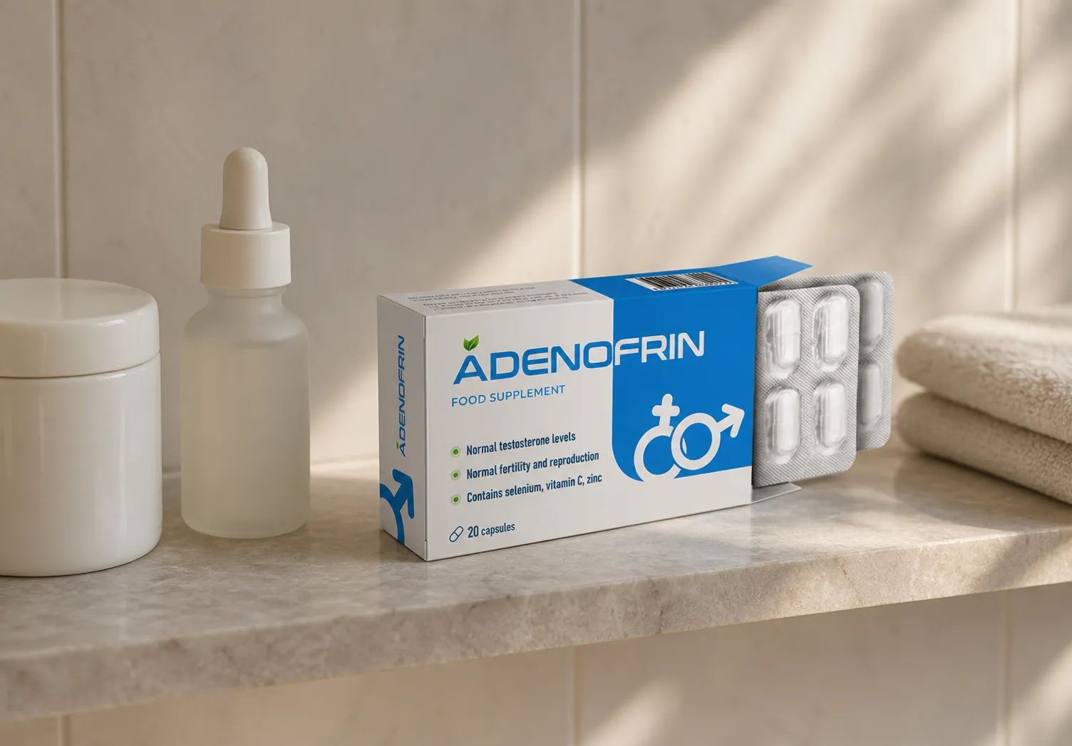 Adenofrin caps — el envase en el día a día