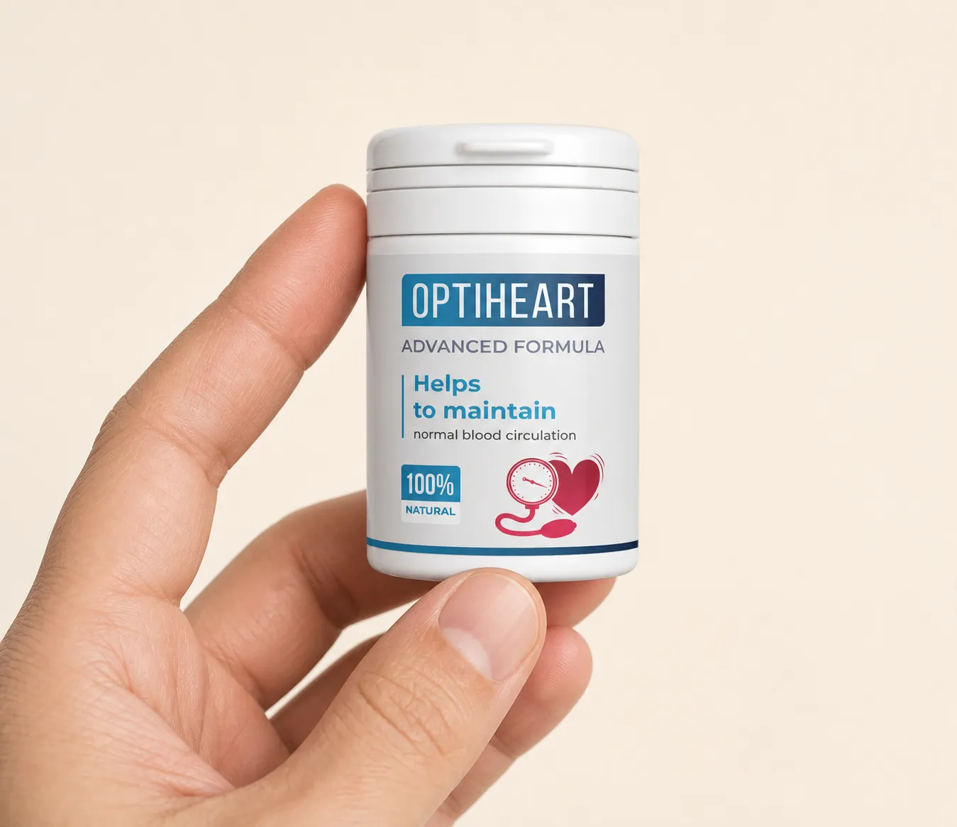 Optiheart — el envase en la mano