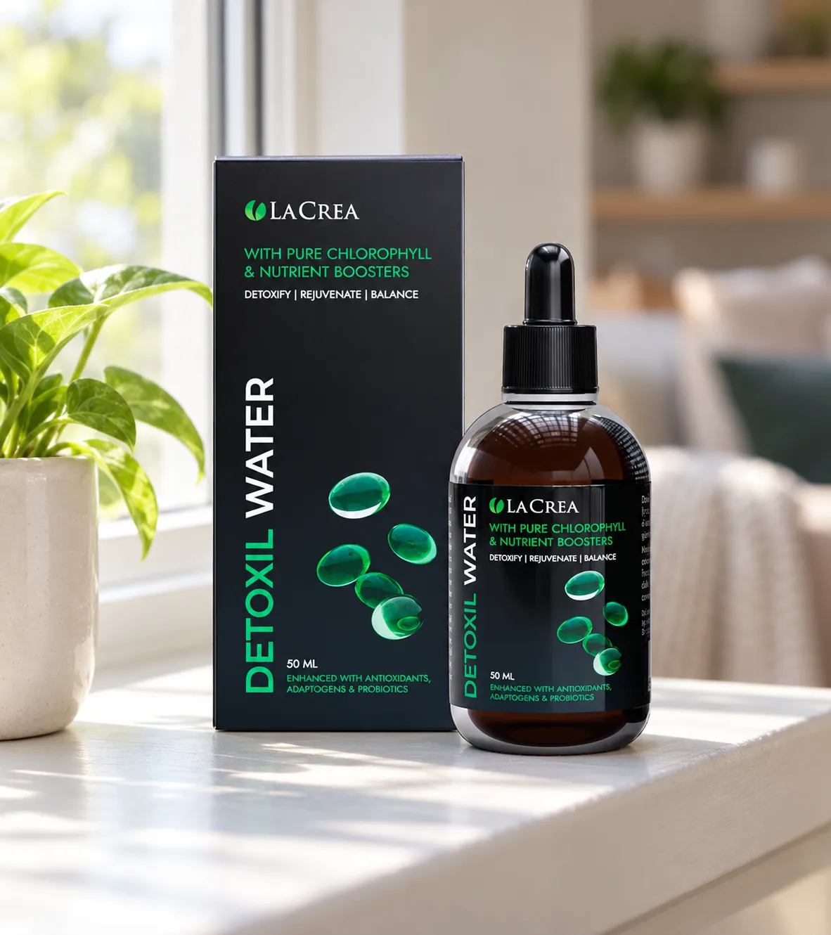 Detoxil Water Parasites — el envase en el día a día