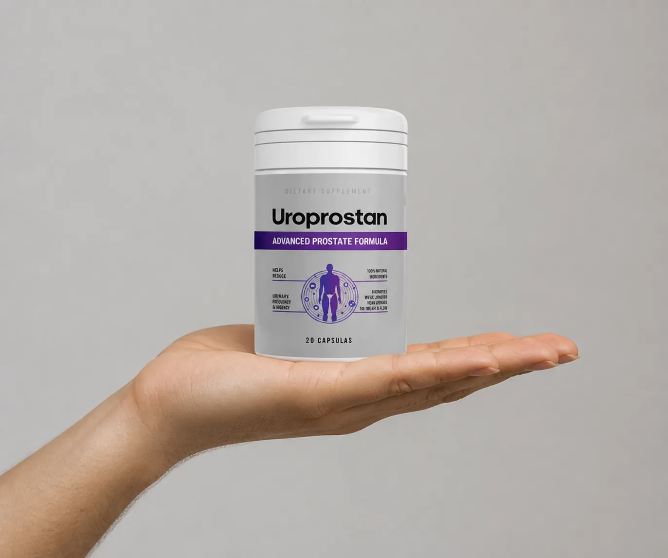 Uroprostan — el envase en la mano