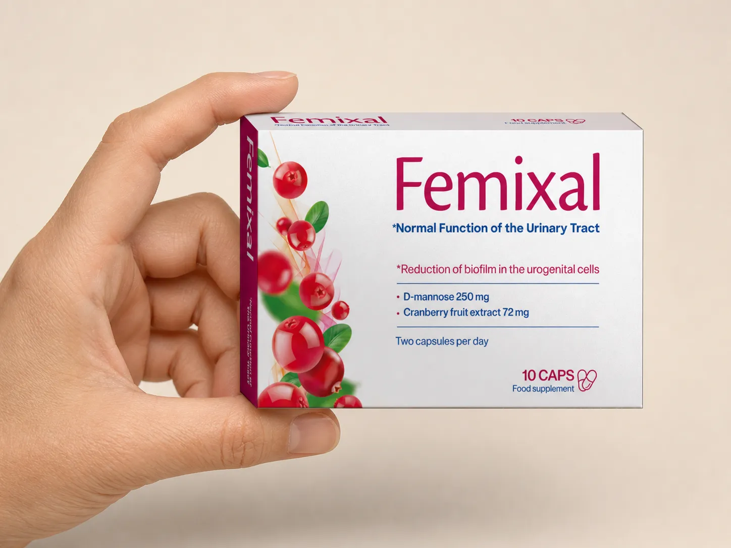 Femixal — el envase en la mano