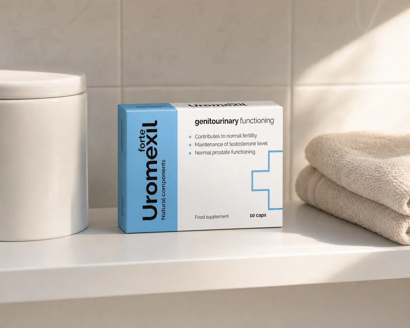 Uromexil Forte female urination — el envase en el día a día