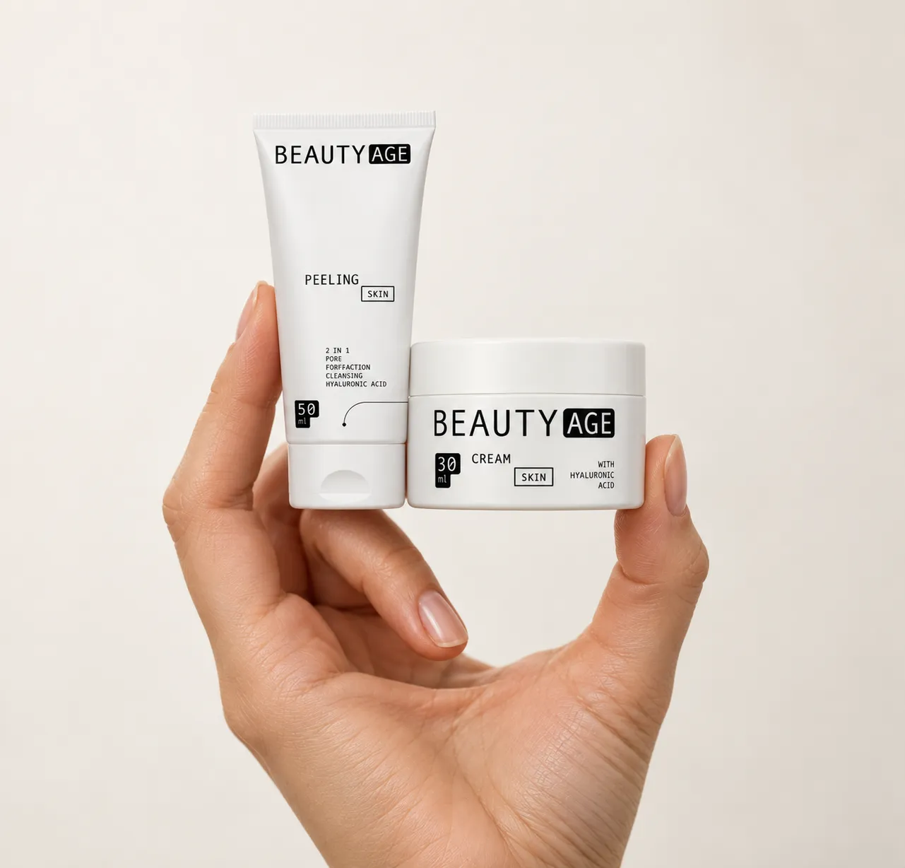 BEAUTY AGE COMPLEX — el envase en la mano