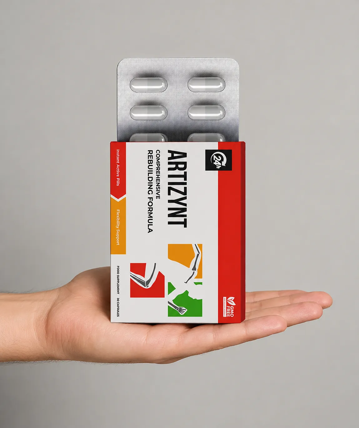 ArtiZynt Capsules — el envase en la mano