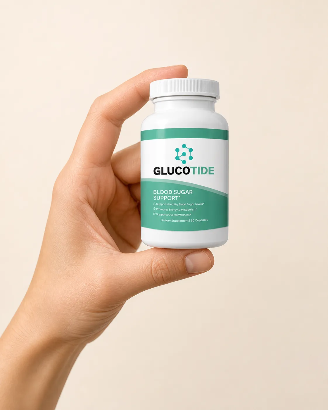 Glucotide — el envase en la mano