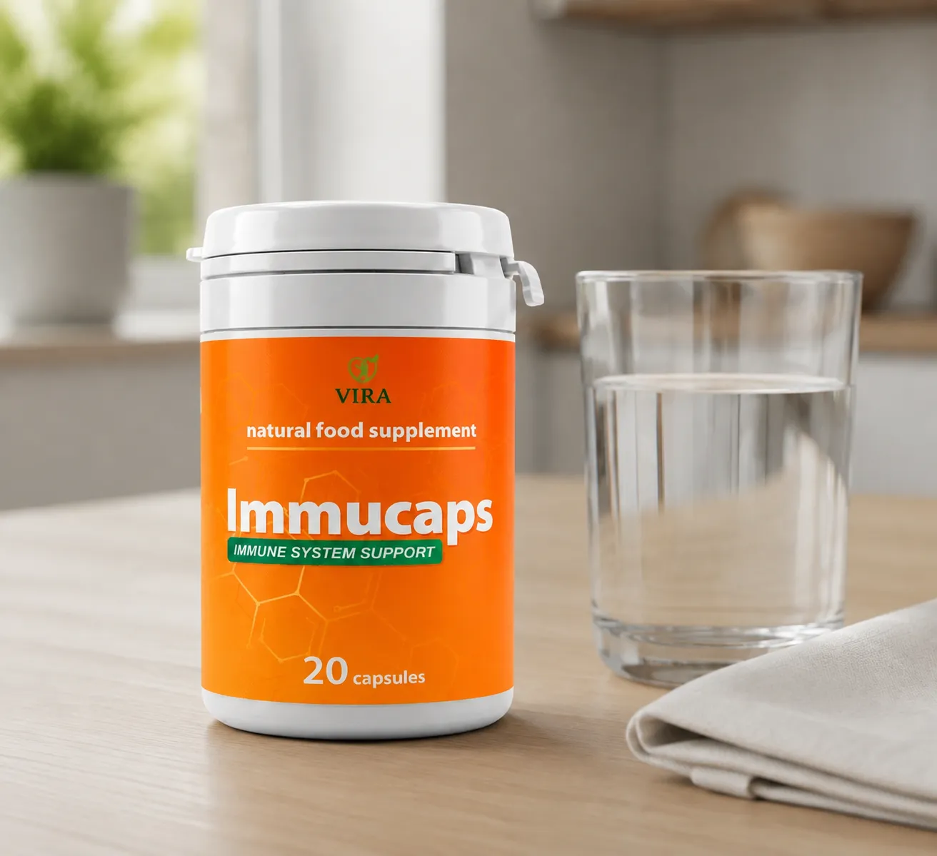 Immucaps — el envase en el día a día
