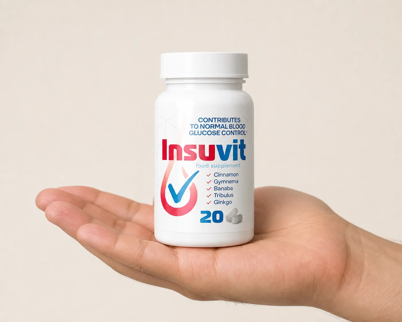 Insuvit — el envase en la mano