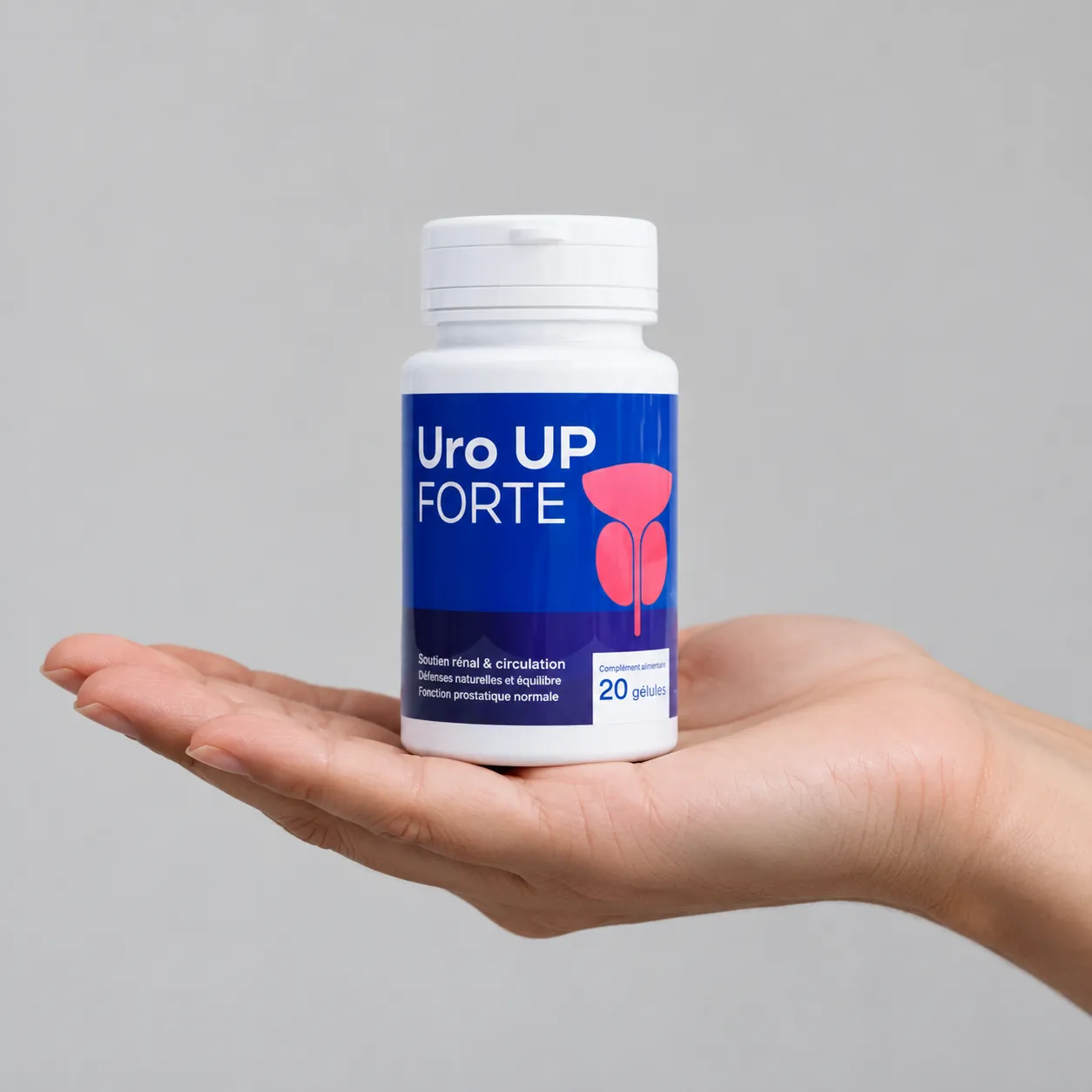 Uro UP Forte — el envase en la mano