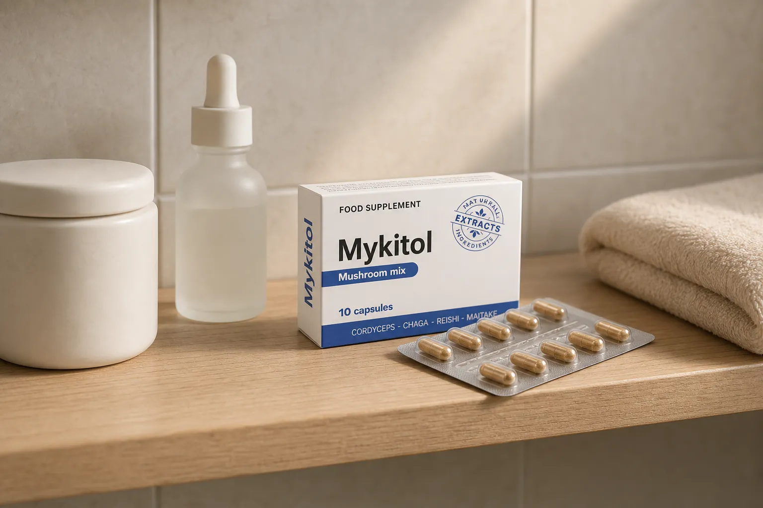 Mykitol BLUE — el envase en el día a día