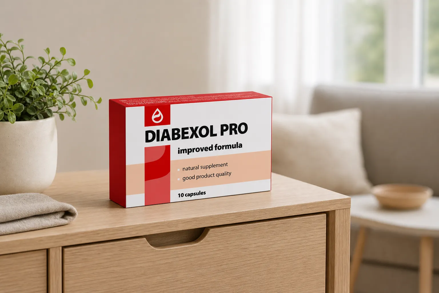 Diabexol Pro — el envase en el día a día