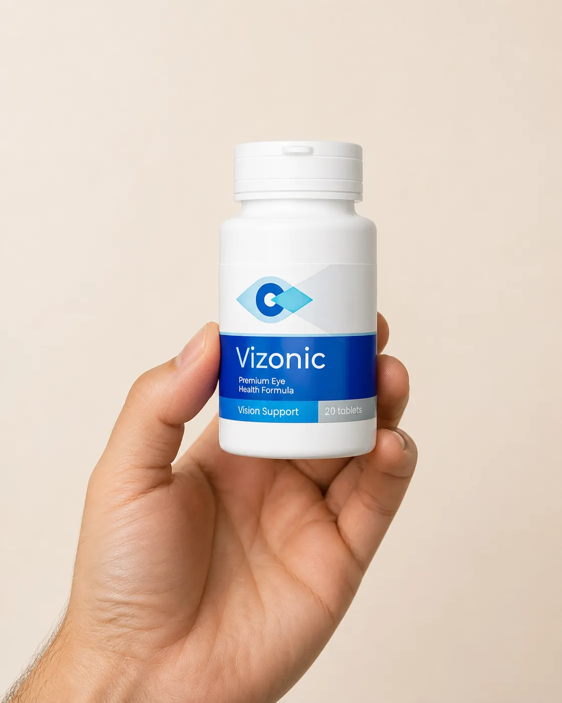 Vizonic — el envase en la mano